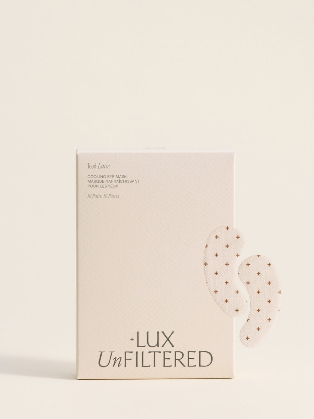 Lux Unfiltered Iced Latte Cooling Eye Mask - 10 pairs-